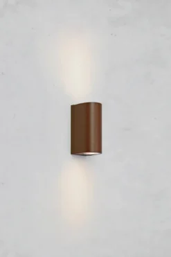 Alor Fasadlampa Corten Dubbel