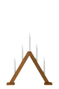 Ariele Adventljusstake Ljusbrun 52 cm