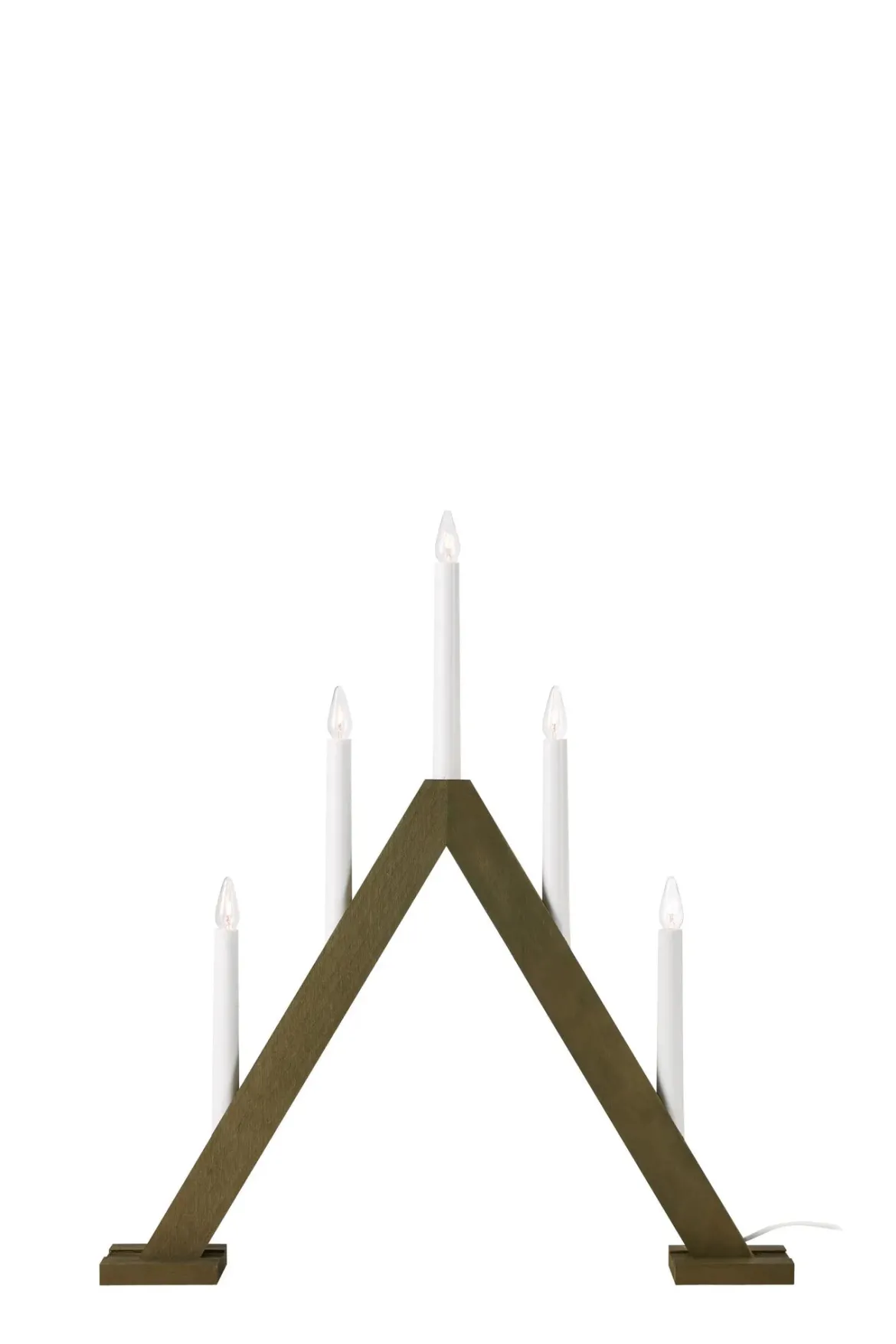 Ariele Adventljusstake Mörkbrun 52 cm