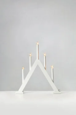 Ariele Adventljusstake Vit 52 cm