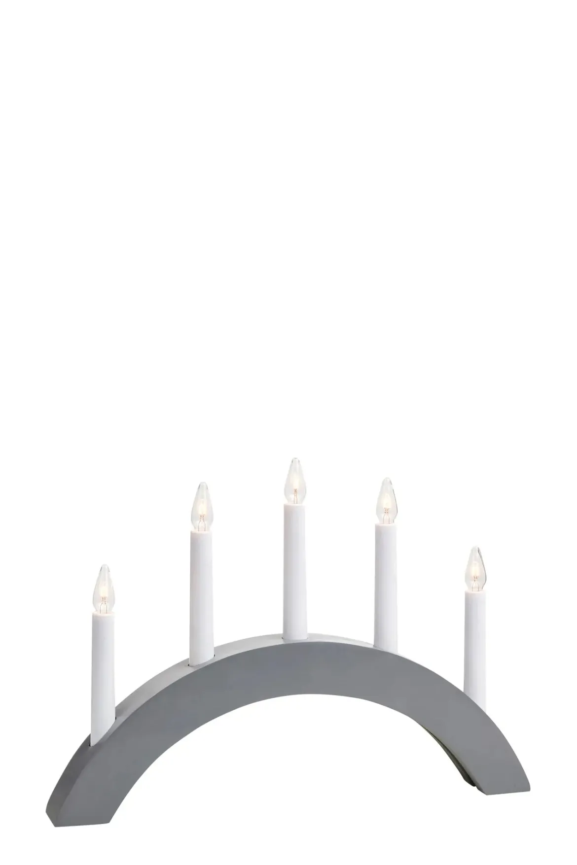 Atle Adventsljusstake Grå 5 Ljus