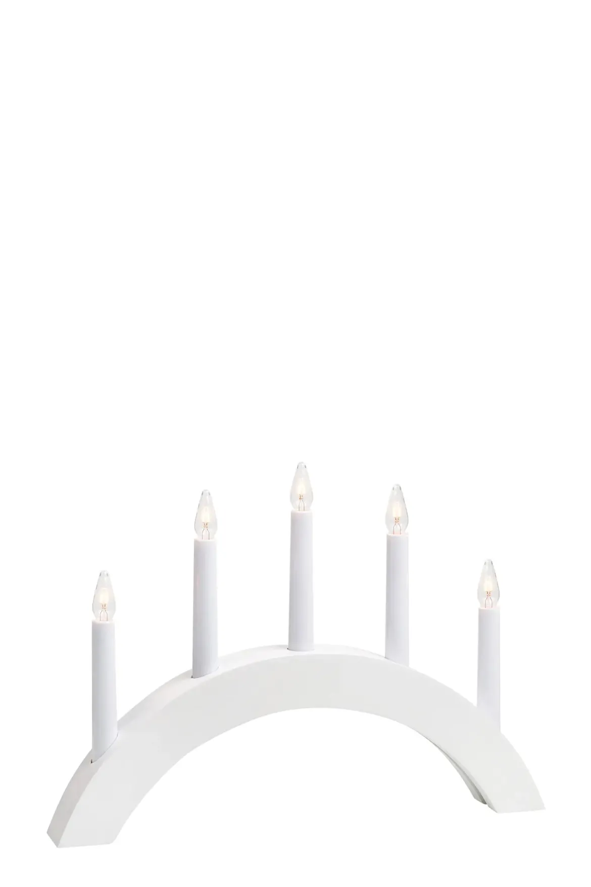Atle Adventsljusstake Vit 5 Ljus