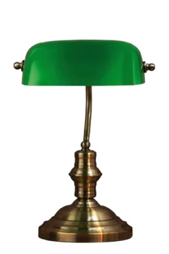Bankers Bankirlampa Grön 42 cm