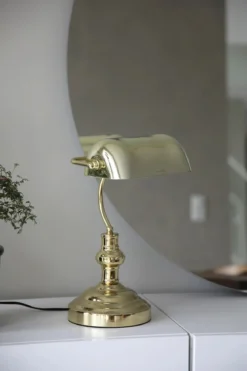 Bankers Bankirlampa Mässing 42 cm