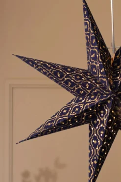Baroque Stjärna Blå 45 cm