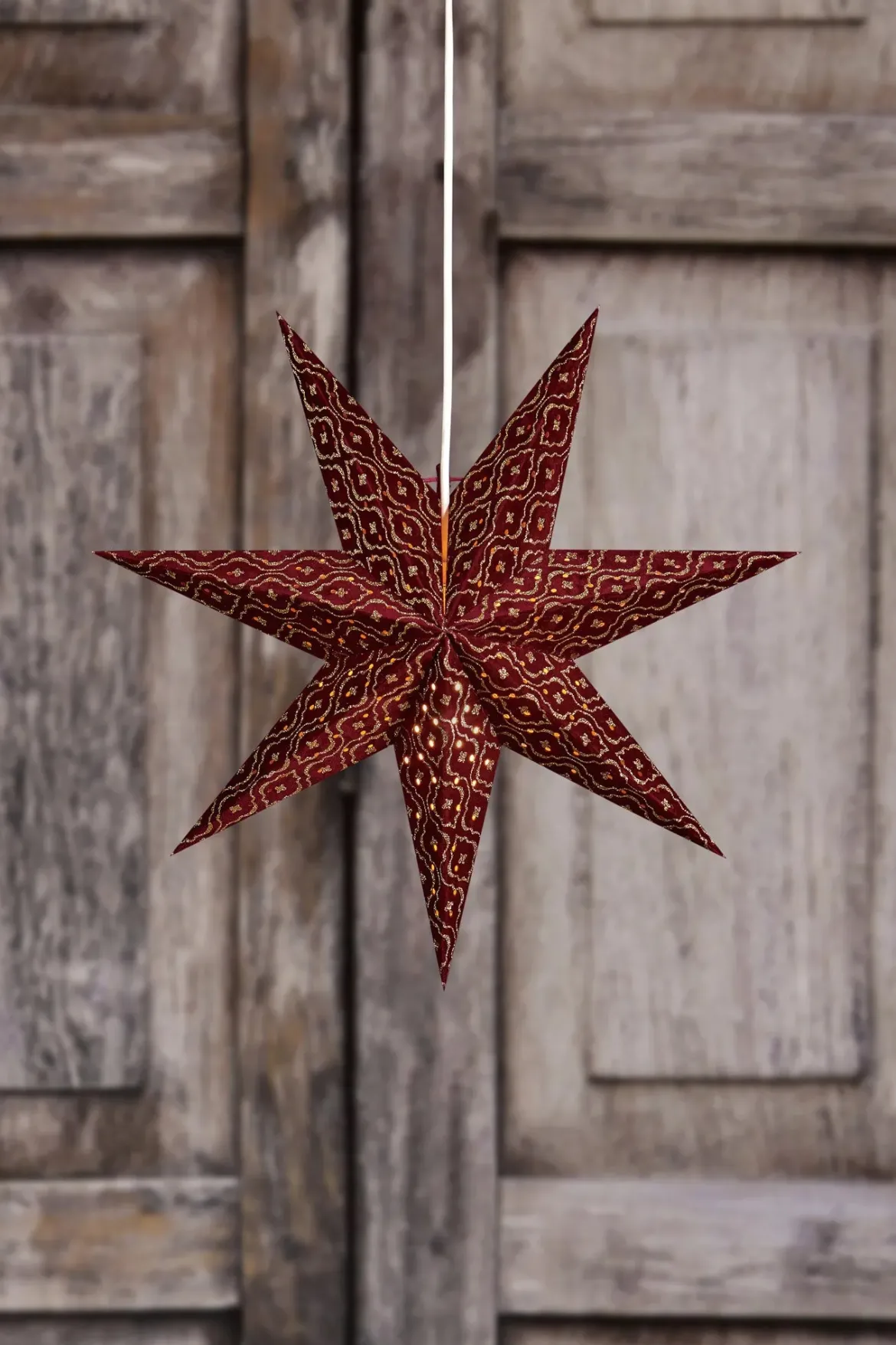Baroque Stjärna Bordeaux 45 cm