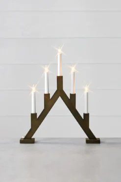 Bjurfors Adventsljusstake Mörkt Trä 47,5 cm