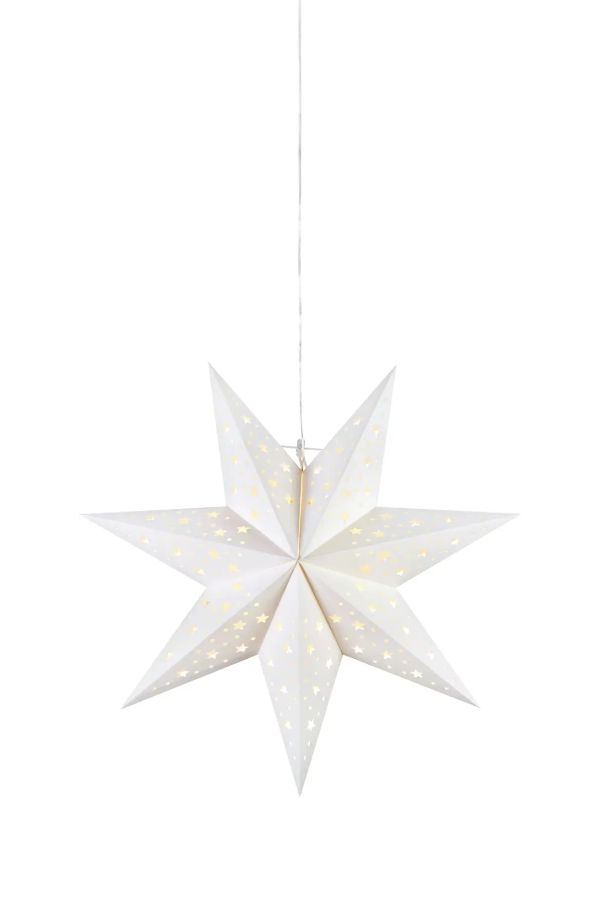 Blank Julstjärna Vit 45 cm
