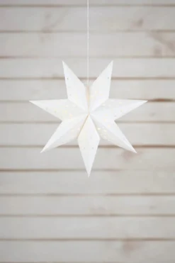 Blank Julstjärna Vit 45 cm