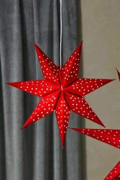 Blink Julstjärna Röd 45 cm