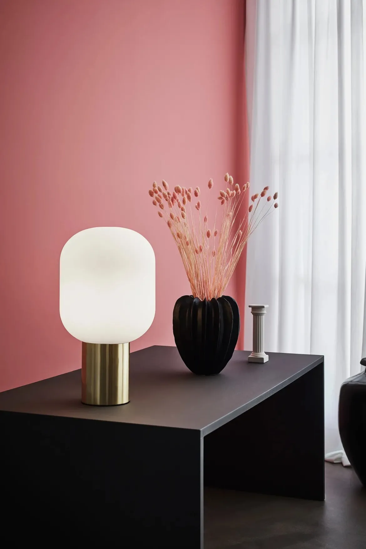 Brooklyn Bordslampa Mässing/Vit 44 cm