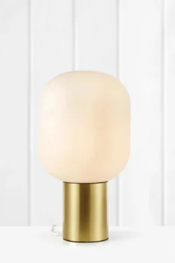 Brooklyn Bordslampa Mässing/Vit 44 cm
