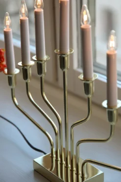 Brosa Adventsljusstake Mässing
