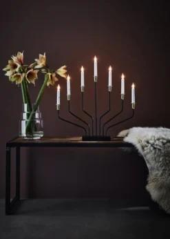 Brosa XL Adventsljusstake Svart