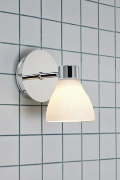 Cassis Badrumslampa Krom Enkel