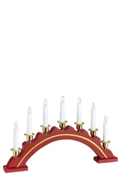Celine Adventsljusstake Röd LED
