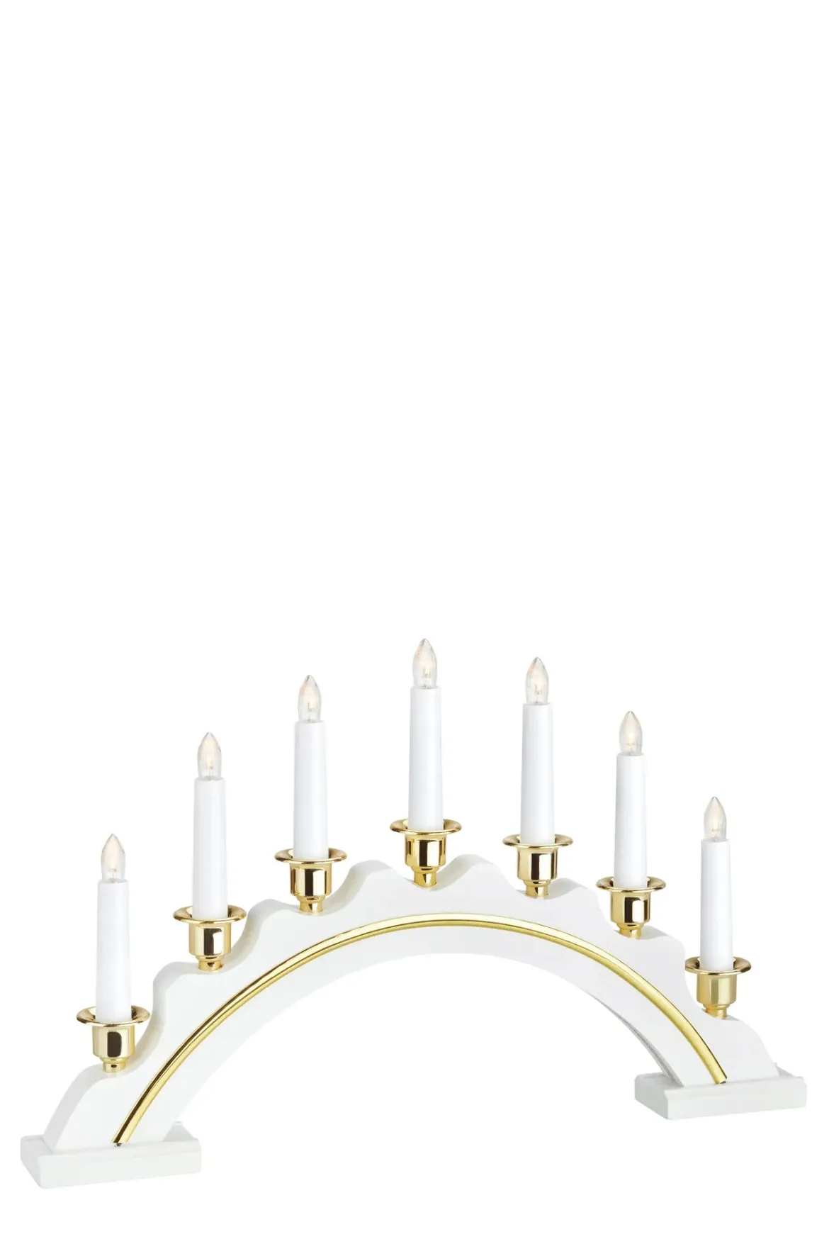 Celine Adventsljusstake Vit LED