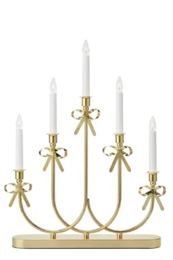 Eira Adventsljusstake Rosett Mässing