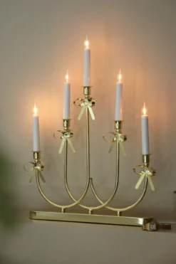 Eira Adventsljusstake Rosett Mässing