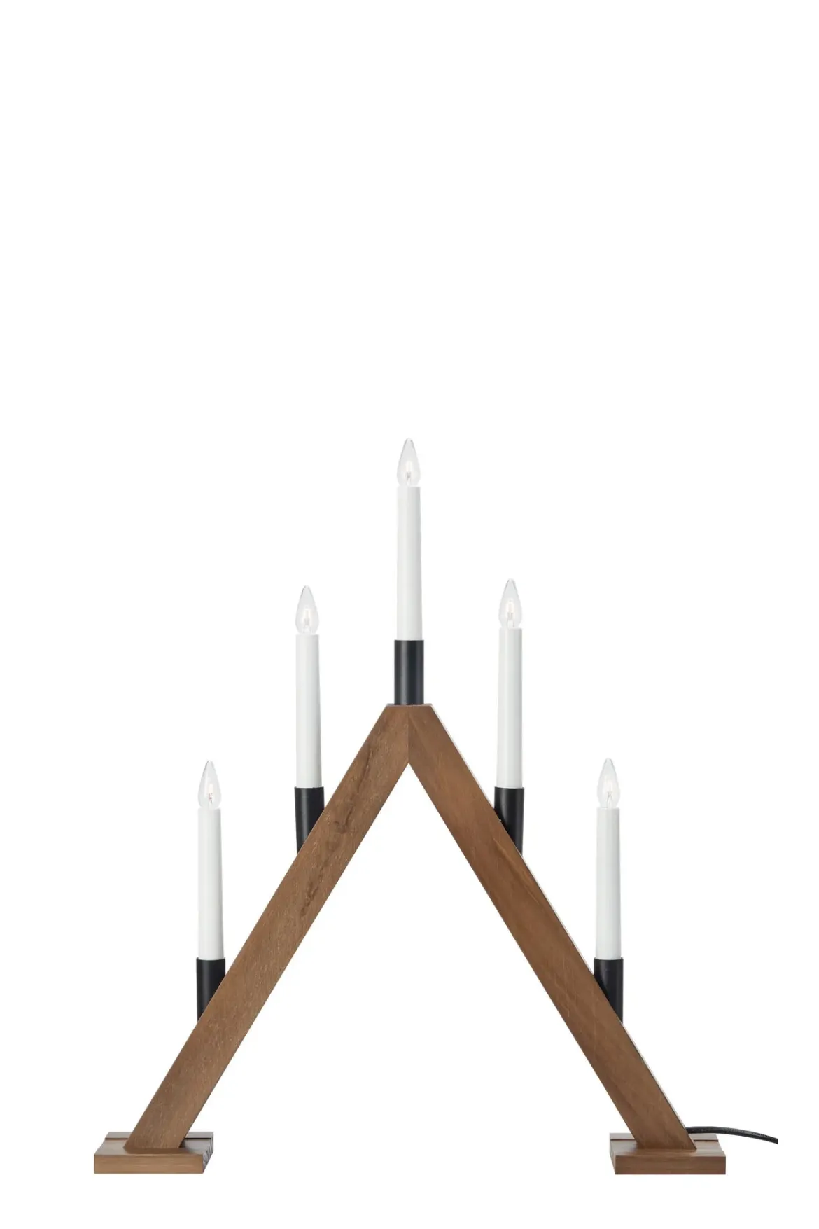 Ember Adventsljusstake Mörkbrun 54 cm