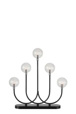 Enys Adventsljusstake Svart/Transparent