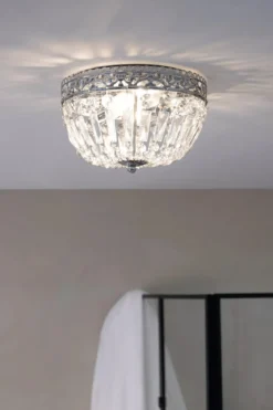 Etienne Kristallplafond Krom