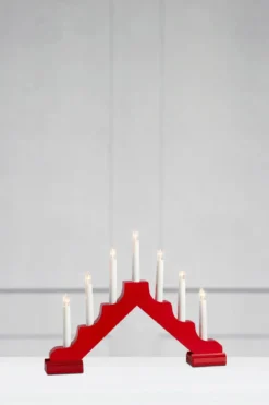 Evelin Träljusstake Röd