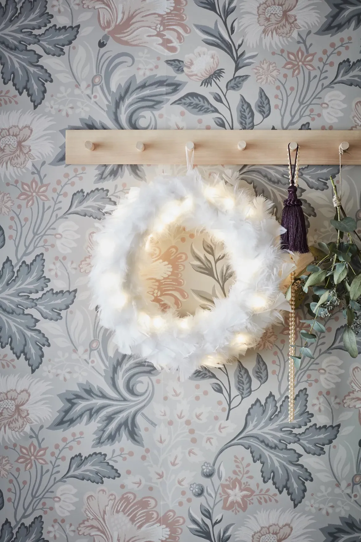 Feather Fjäderkrans Vit