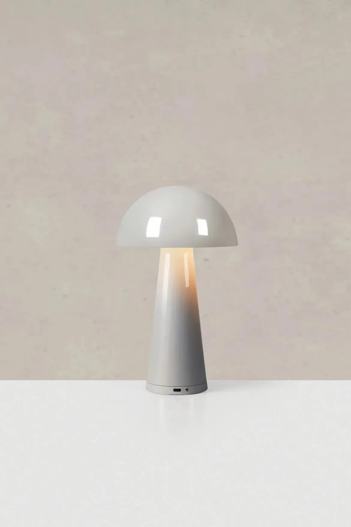 Fungi Uppladdningsbar Svamplampa Greige