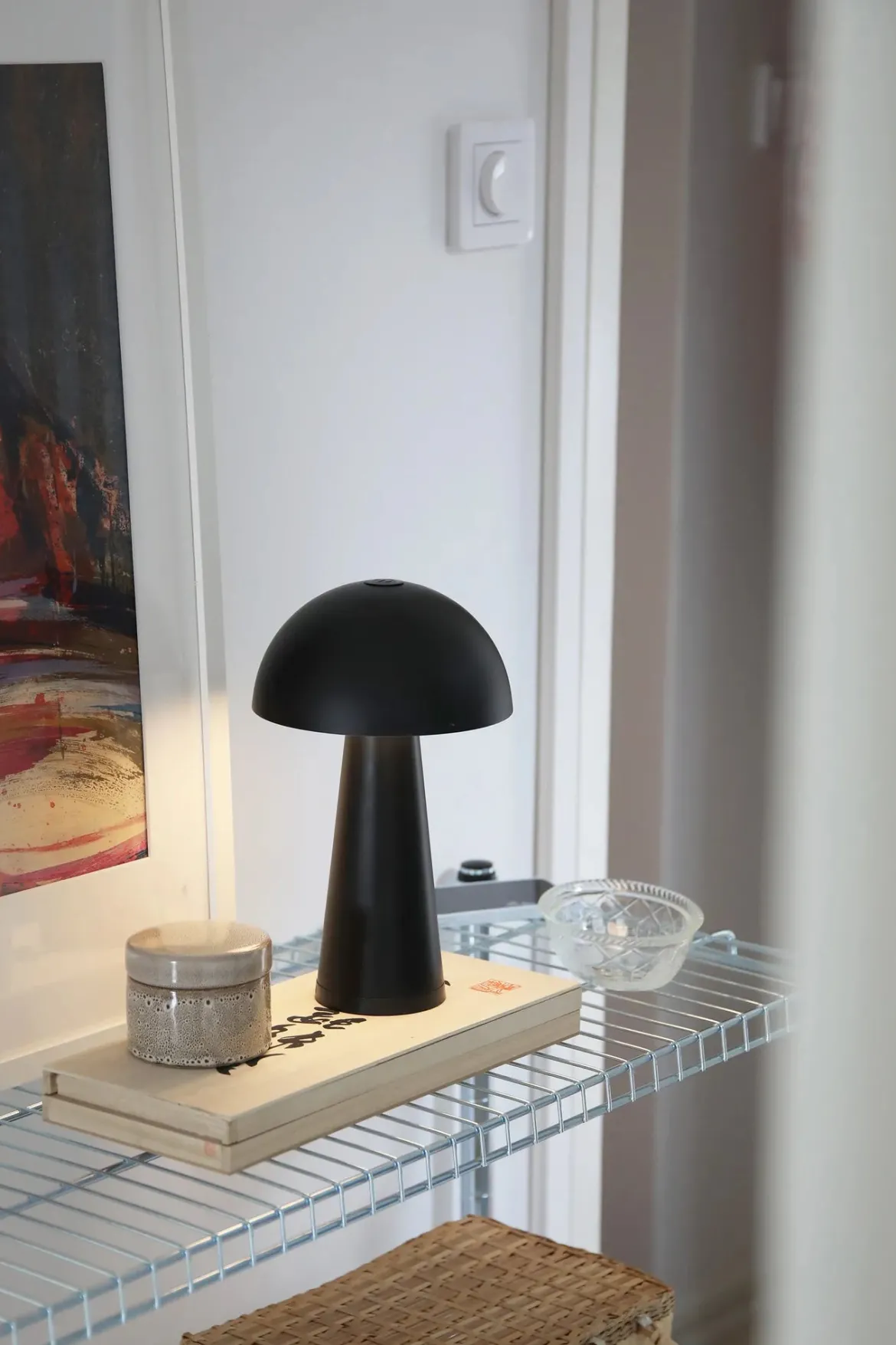 Fungi Uppladdningsbar Svamplampa Svart
