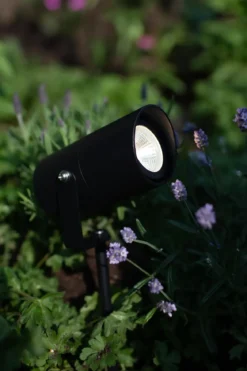 Garden 24 Spotlight Svart Cylinder 3W