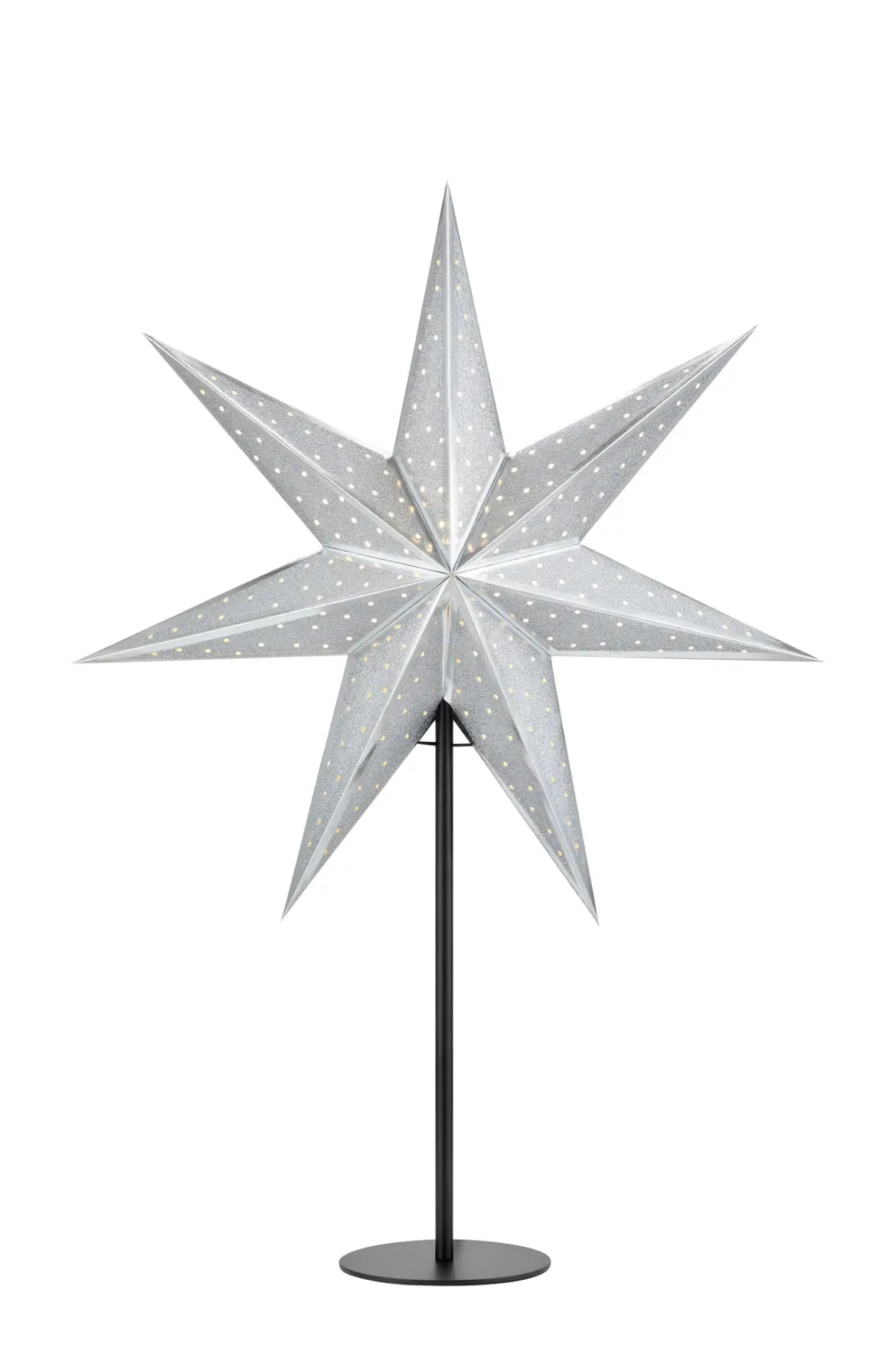 Glitter Bordsstjärna Silver