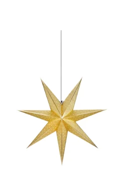 Glitter Stjärna Guld 45 cm