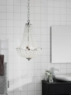 Gränsö Kristallkrona Krom 30 cm Badrum