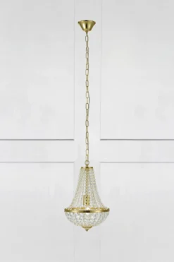 Gränsö Kristallkrona Mässing 30 cm