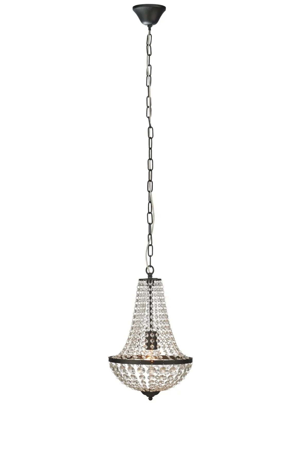 Gränsö Kristallkrona Svart 30 cm