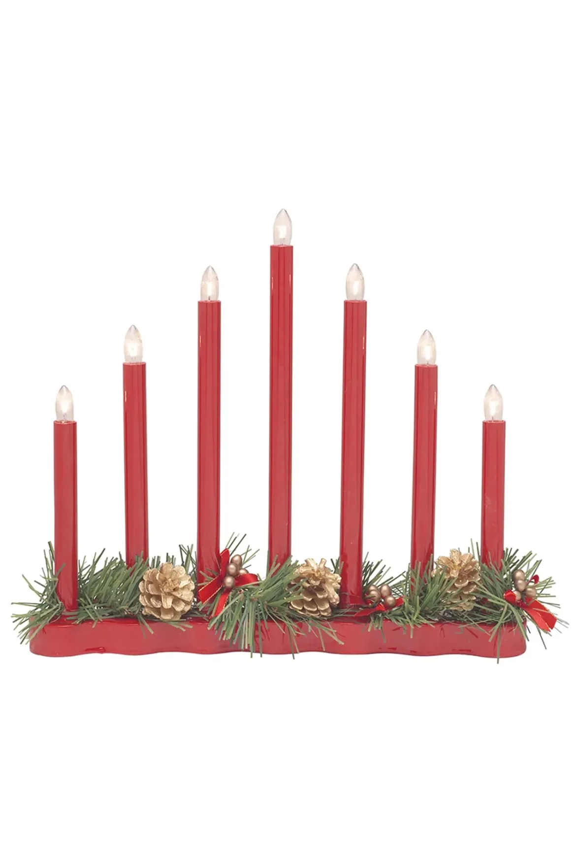 Hol Adventsljusstake Röd
