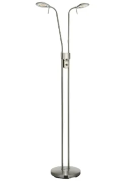 Hudson Golvlampa Stål Dubbel