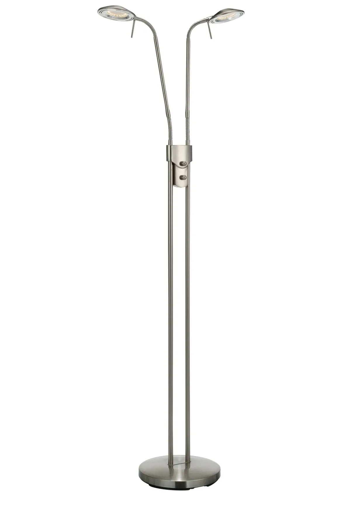 Hudson Golvlampa Stål Dubbel