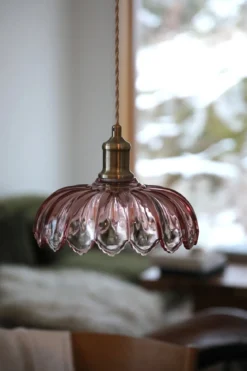 Kurage Taklampa Rosa