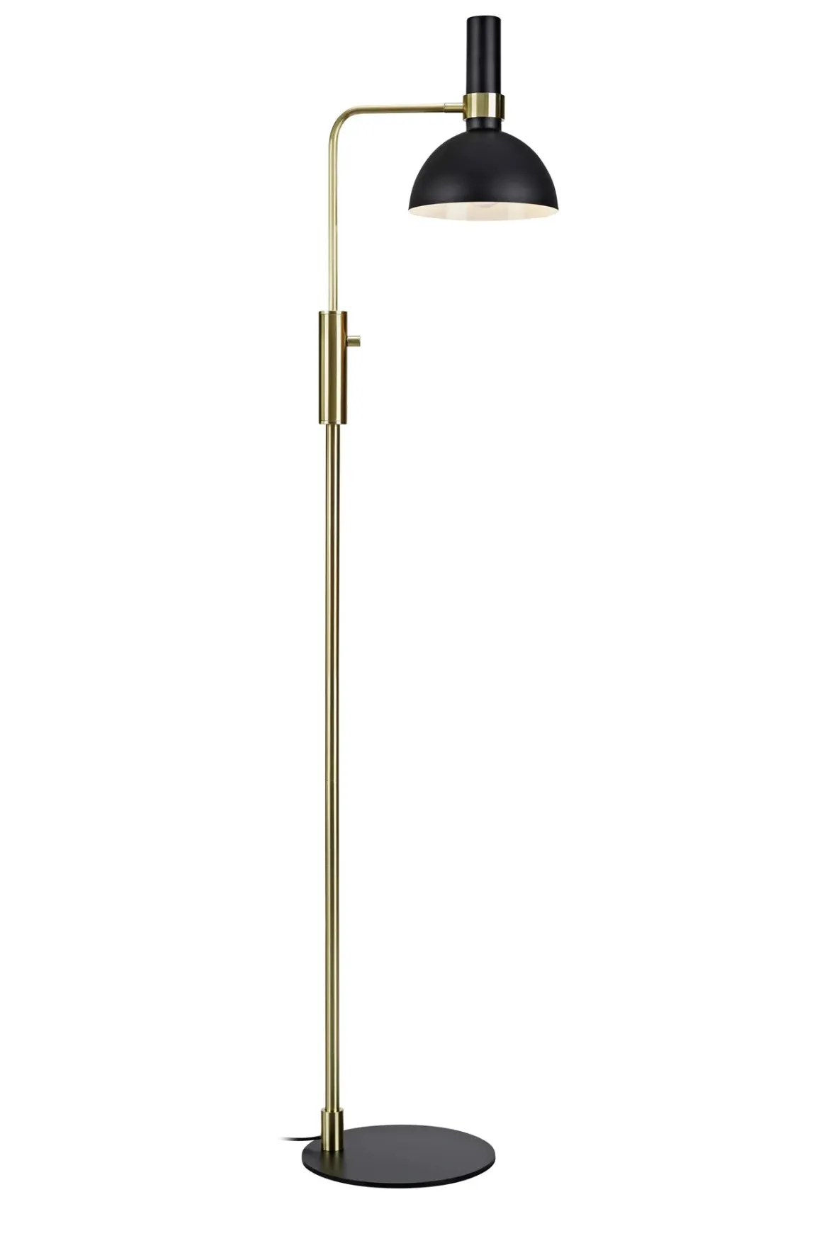 Larry Golvlampa Svart/Mässing