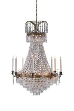 Läckö Kristallkrona Antik 66 cm