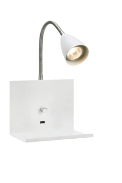 Logi Sänglampa Vit