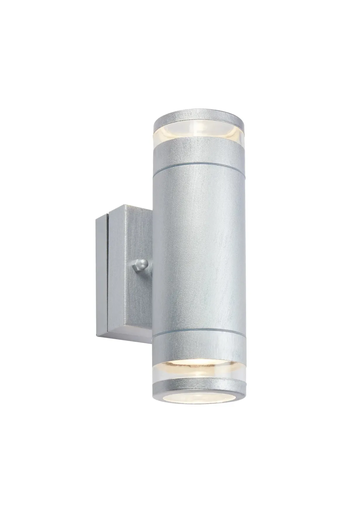 Luno Fasadlampa Silver Dubbel