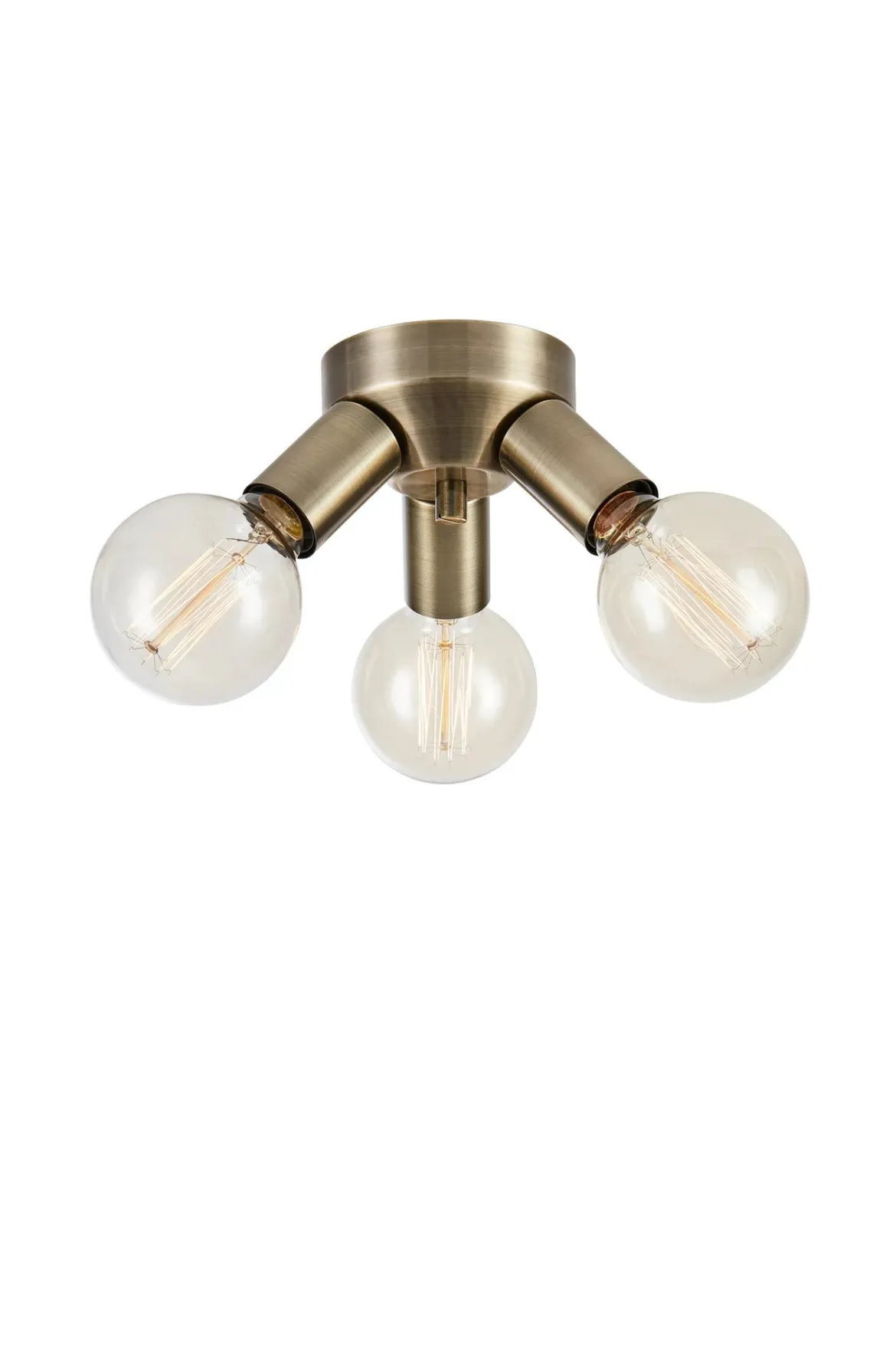 Mazzo Plafond Mässing 3 Lampor