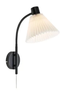 Mira Vägglampa Vit/Svart