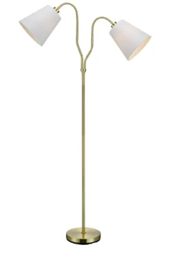 Modena Golvlampa Mässing/Vit