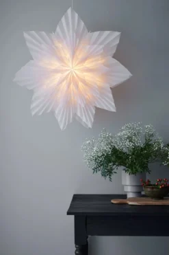 Neela Stjärna Vit 75 cm