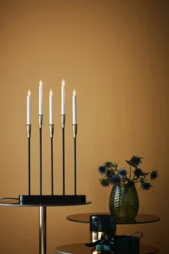 Nice Adventsljusstake Svart/Mässing