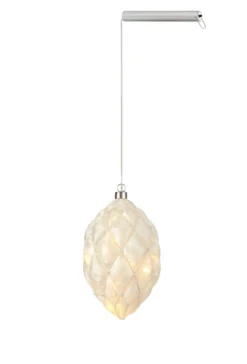 Pearl Ljuskula Vit 12 cm